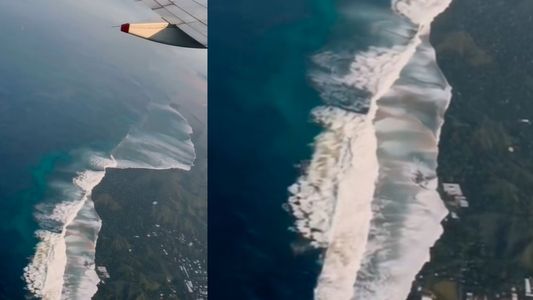 Impactante: Avión captó el tsunami de Hawaii en vivo