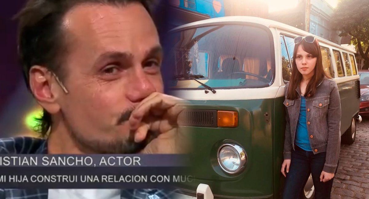 Christian Sancho lloró ante el mensaje de su hija Camille