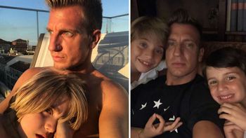 Mientras Wanda está de luna de miel, Maxi López se reencontró con sus hijos