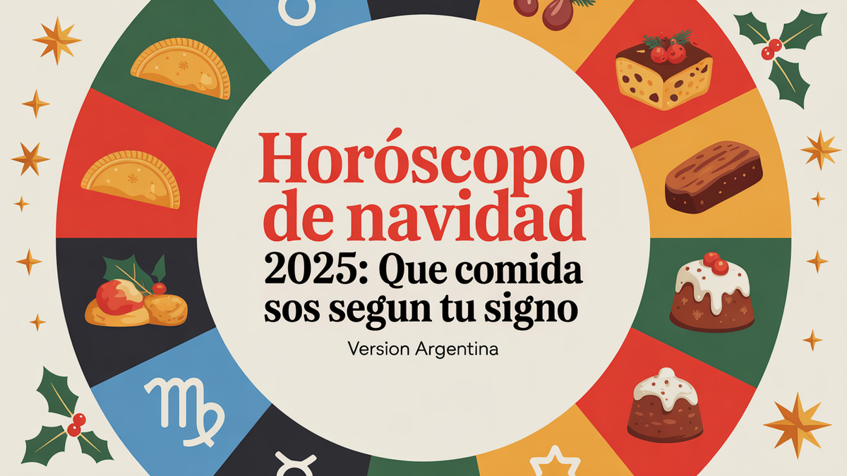 Foto: Ideogram. Hor&oacute;scopo de Navidad: &iquest;qu&eacute; comida sos seg&uacute;n tu signo?