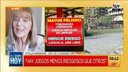 Polémica por la habilitación de los juegos en las plazas, ¿son seguros?