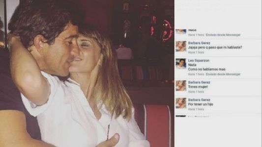 Leonardo Squarzon y sus charlas intentando seducir a otra mujer