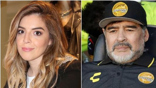 Diego Maradona lloró en una videollamada con su nieta Roma, la hija de Dalma