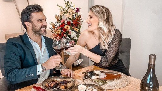 El emotivo brindis de Mica Viciconte y Fabián Cubero: Tercer año juntos