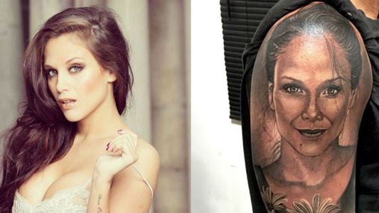 El papá de Barbie Vélez se tatuó la cara de su hija