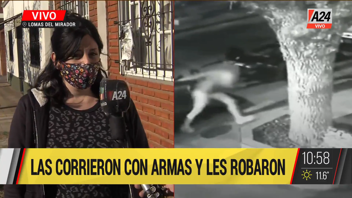Lomas del Mirador: habló la amiga que fue testigo del robo. (Captura de Tv)