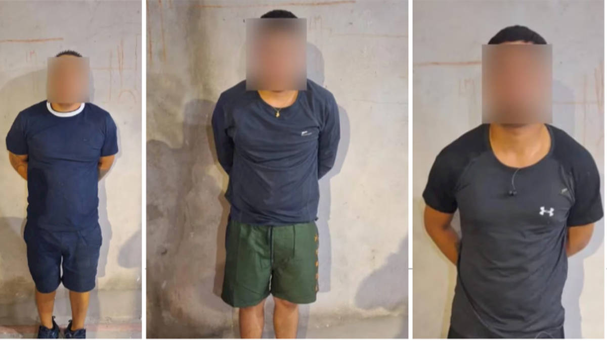 Los tres colombianos detenidos por el robo en Caballito.