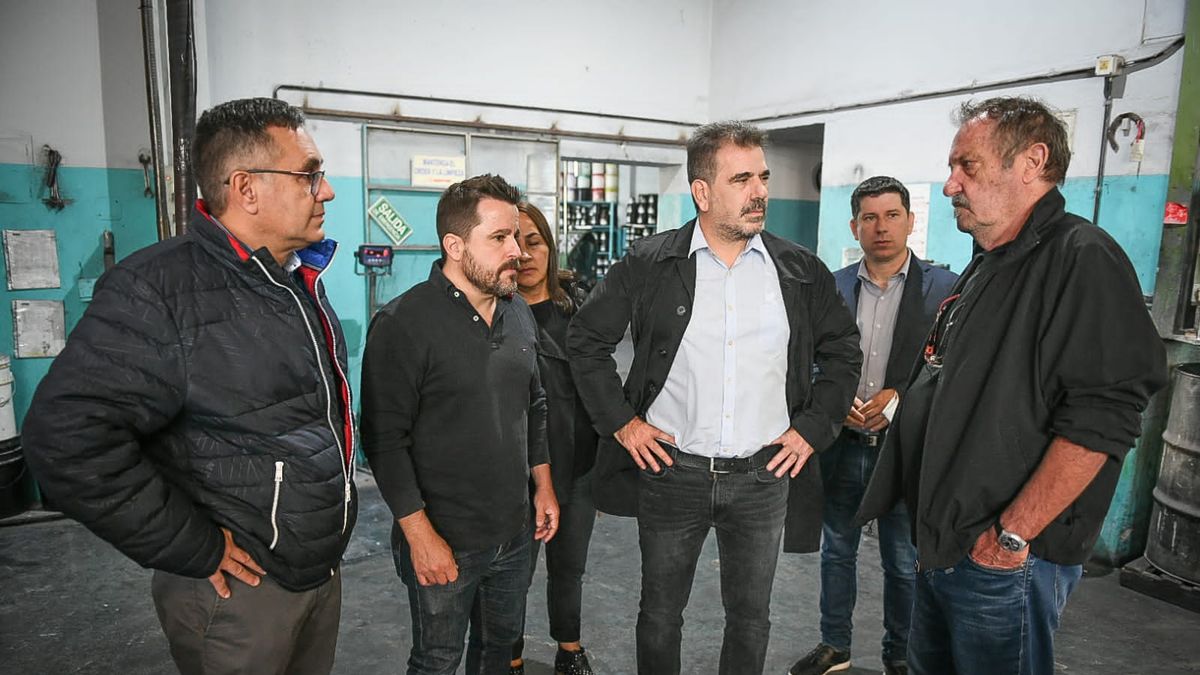 Martín Tetaz, Cristian Ritondo, Pablo Domenichini y Alejandro Finocciaro en La Matanza