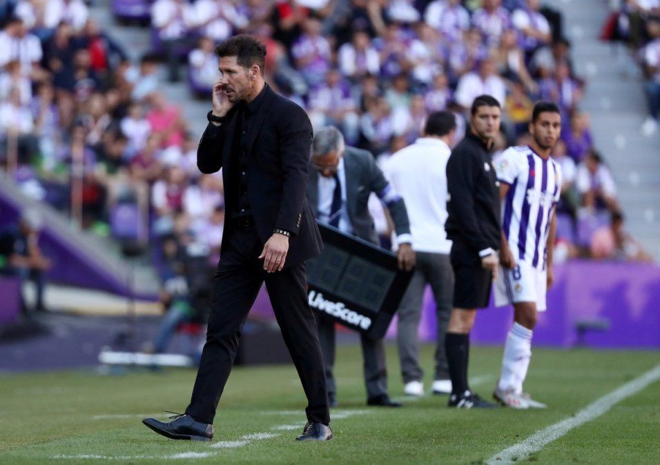 El Atlético del Cholo Simeone tan solo empató con Valladolid y no pudo acortar distancia con Real Madrid, el líder