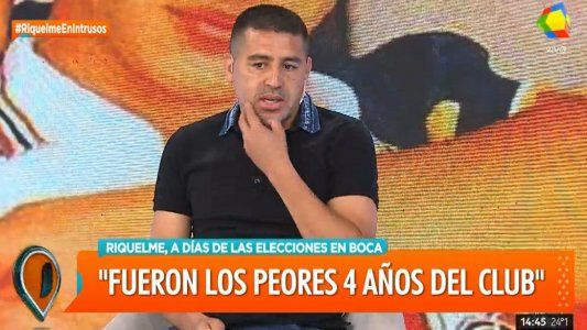 Riquelme en Intrusos: Todo el país sabe que el domingo tenemos que ganar nosotros
