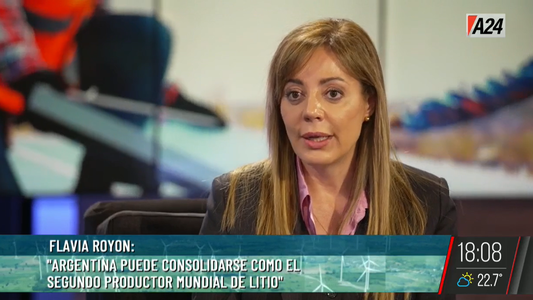 Flavia Royon, en A24: El litio argentino es sustentable y sostenido