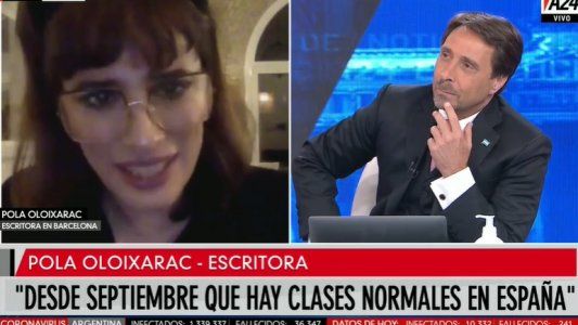 Pola Oloixarac cuestionó la falta de clases y apuntó contra Cafiero: Es un lord de una dinastía feudal