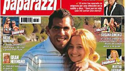 Carlitos Tevez y Brenda Asnicar en Revista Paparazzi