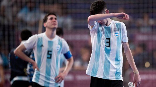 Futsal: Argentina, tras ir 3-0 arriba, perdió 5-4 con Egipto y quedó en las puertas de la medalla de bronce