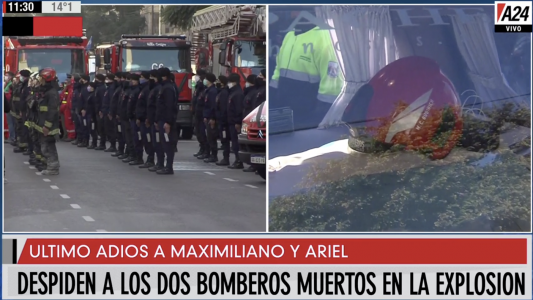Las sirenas de todo el país sonaron en homenaje a los dos bomberos fallecidos en la explosión de Villa Crespo