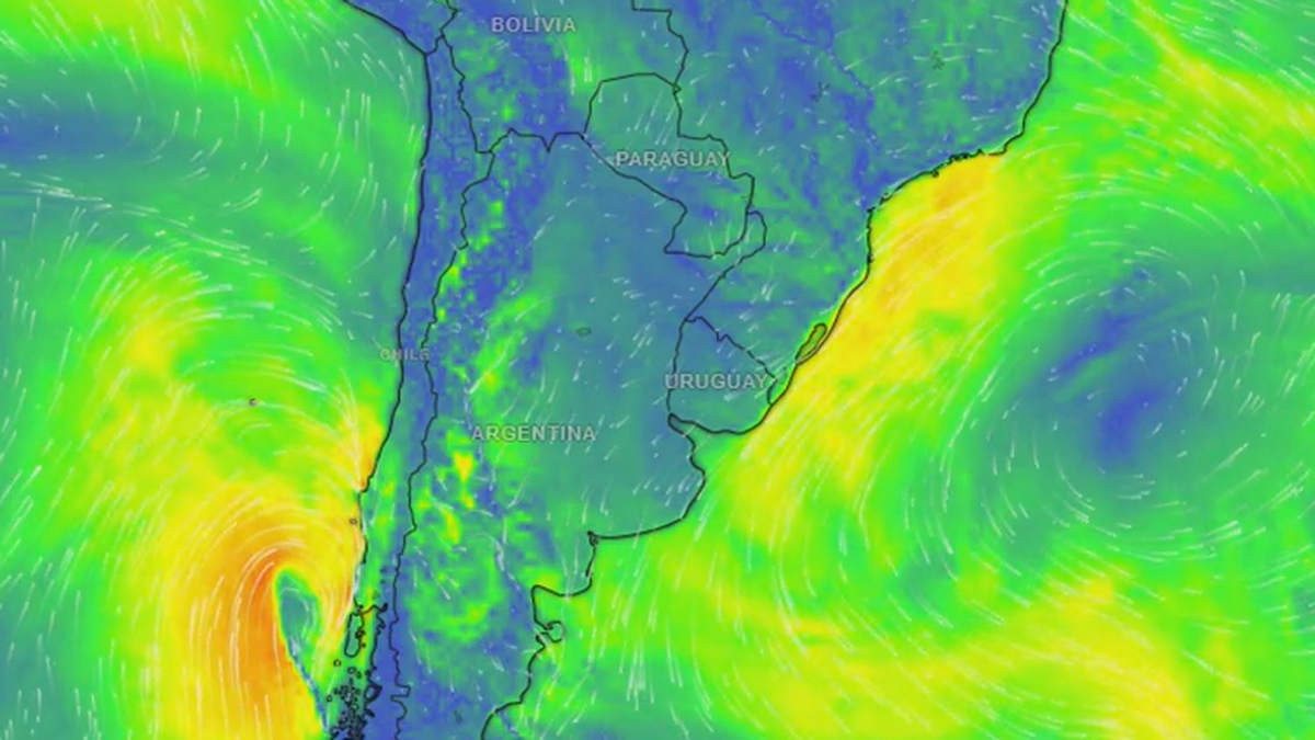 A qu&eacute; hora llegan las lluvias, el granizo y las r&aacute;fagas. (Foto: captura A24)