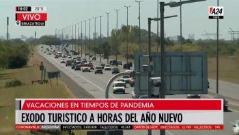 Éxodo turístico de fin de año hacia la costa: más de 60 autos por minuto