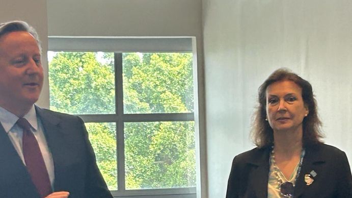Diana Mondino se reunió con David Cameron en Brasil: Poniendo las cosas en su lugar