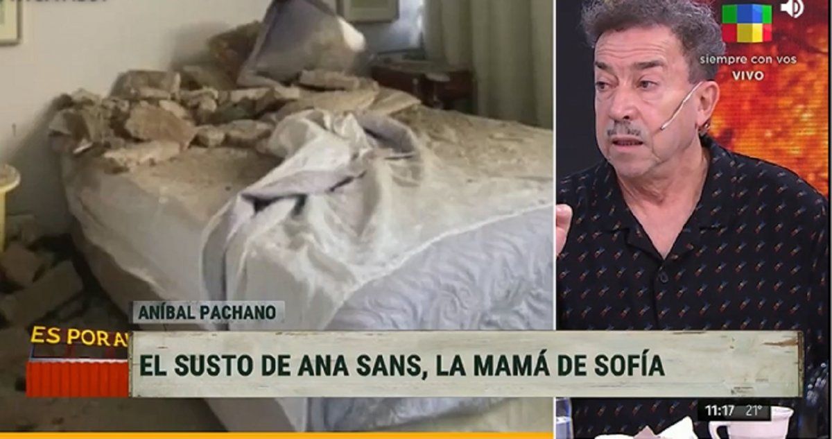 Aníbal Pachano habló sobre derrumbe en la casa de Ana Sans
