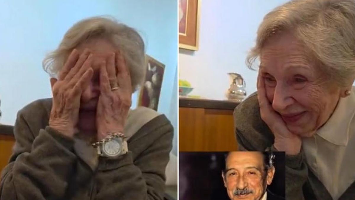 Una abuela de 100 años se emocionó al ver una animación