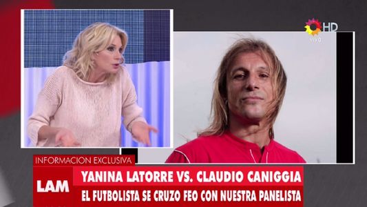 Terrible confesión de Yanina Latorre: amenazada por Claudio Caniggia
