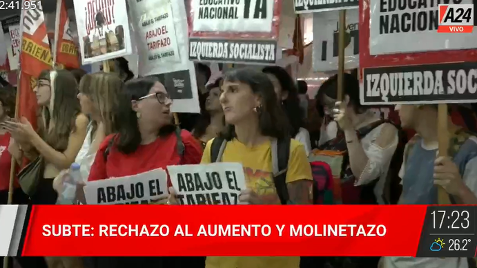 Se llevó a cabo un molinetazo por el aumento del Subte luego de que se suspendió la audiencia sobre las tarifas