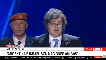 Argentina e Israel son naciones amigas, dijo Milei