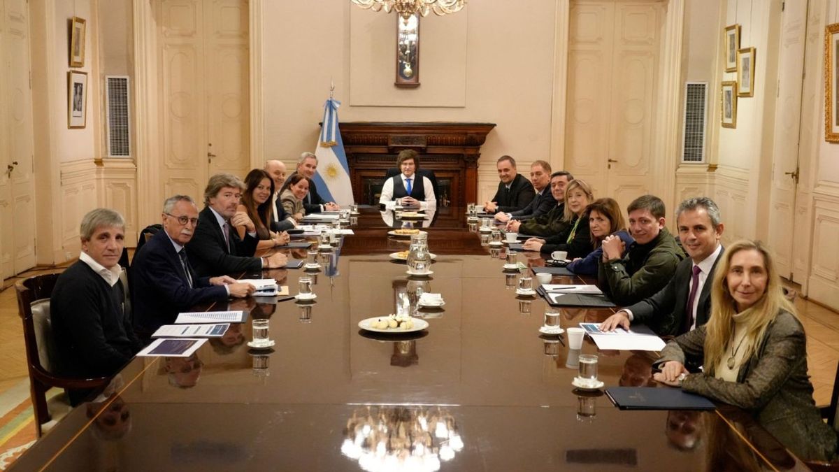 Javier Milei participó de una nueva reunión de Gabinete en Casa Rosada. (Foto: Presidencia)