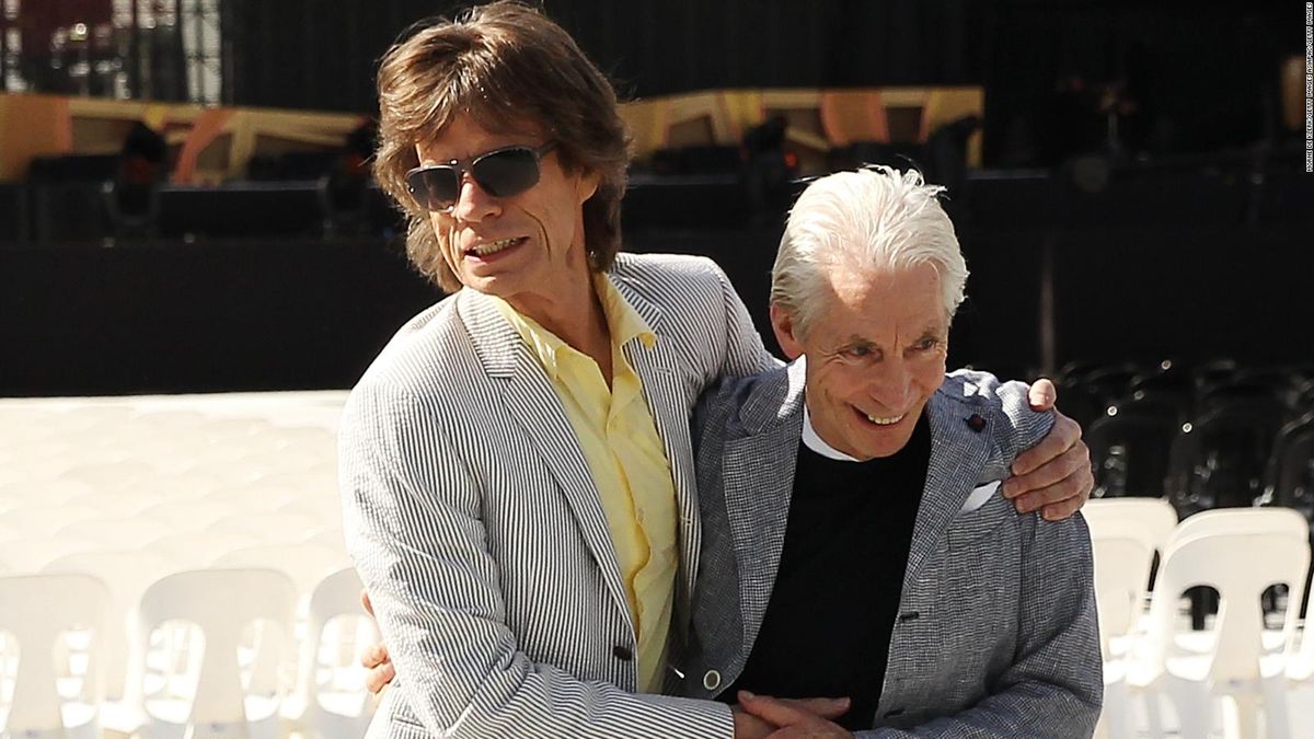 Charlie Watts y Mick Jagger