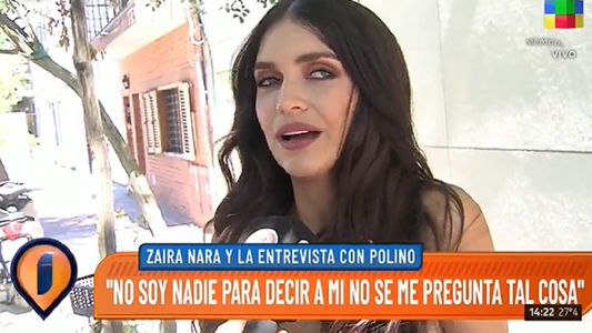 Zaira Nara: Lo único que quería era que no salga nadie herido