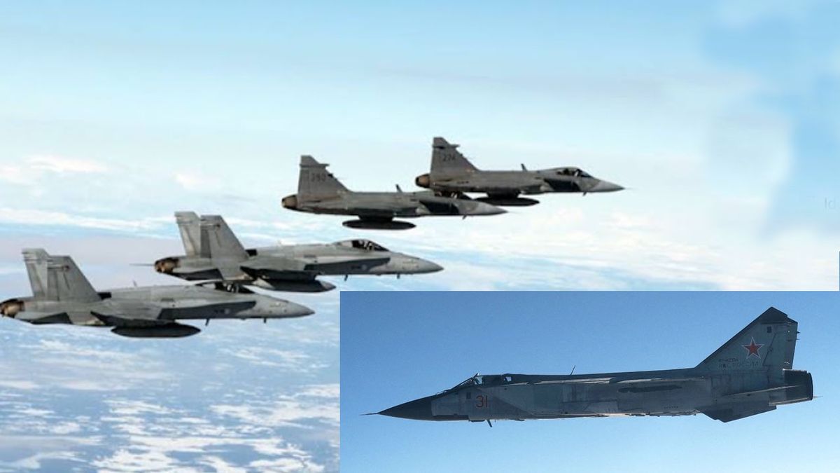 Aviones suecos y fineses interceptaron a aeronaves rusas violando el espacio a&eacute;reo de la OTAN (Foto: A24.com).