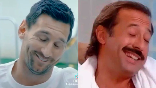 Leo Messi y Guillermo Francella, unidos por una increíble sucesión de fotos en las que se parecen