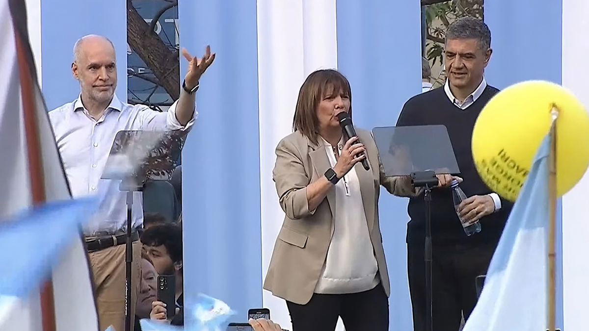 Cierre de campaña de Patricia Bullrich: Ha llegado el momento de terminar con el kirchnerismo. (Foto: captura)