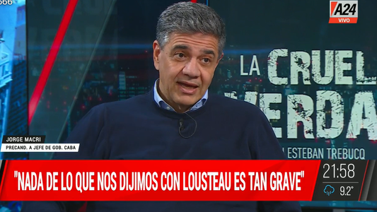 Jorge Macri: Con Martín Lousteau no tenemos diálogo, pero...