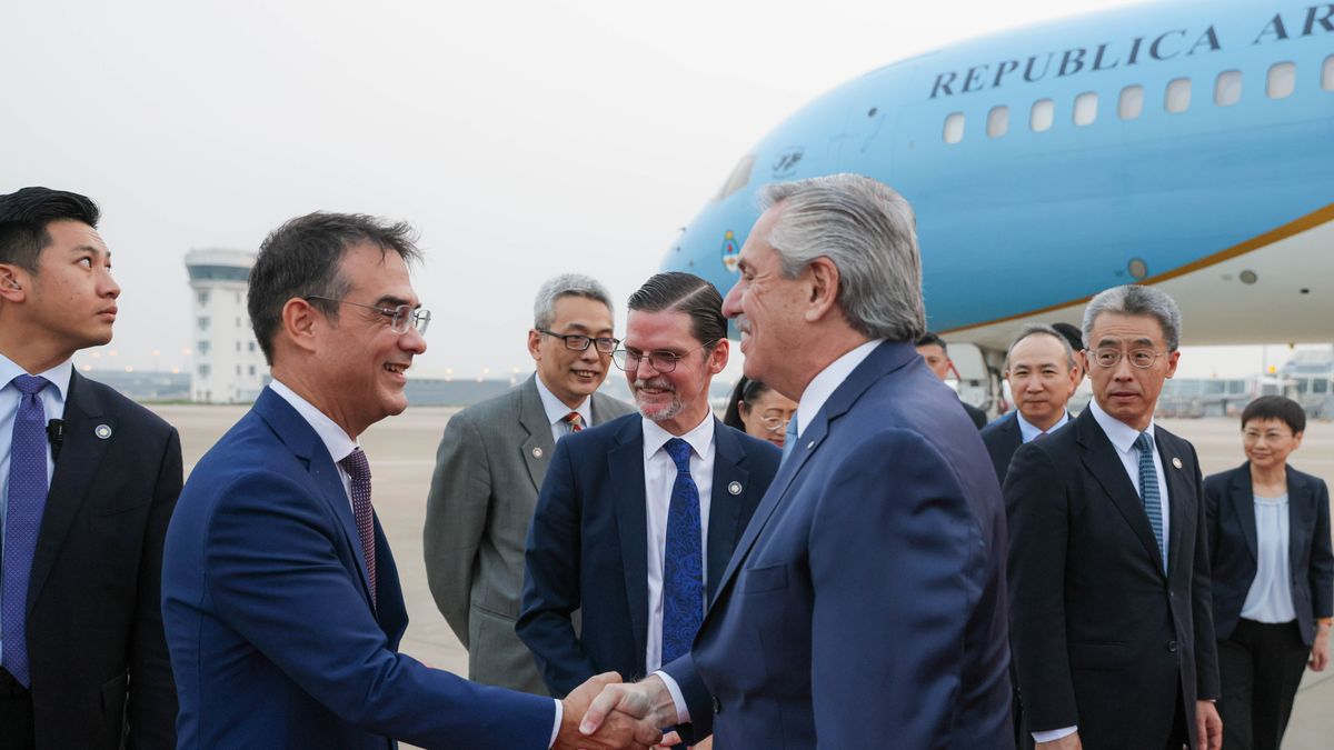 Alberto Fernández llegó a China. (Foto: Télam)
