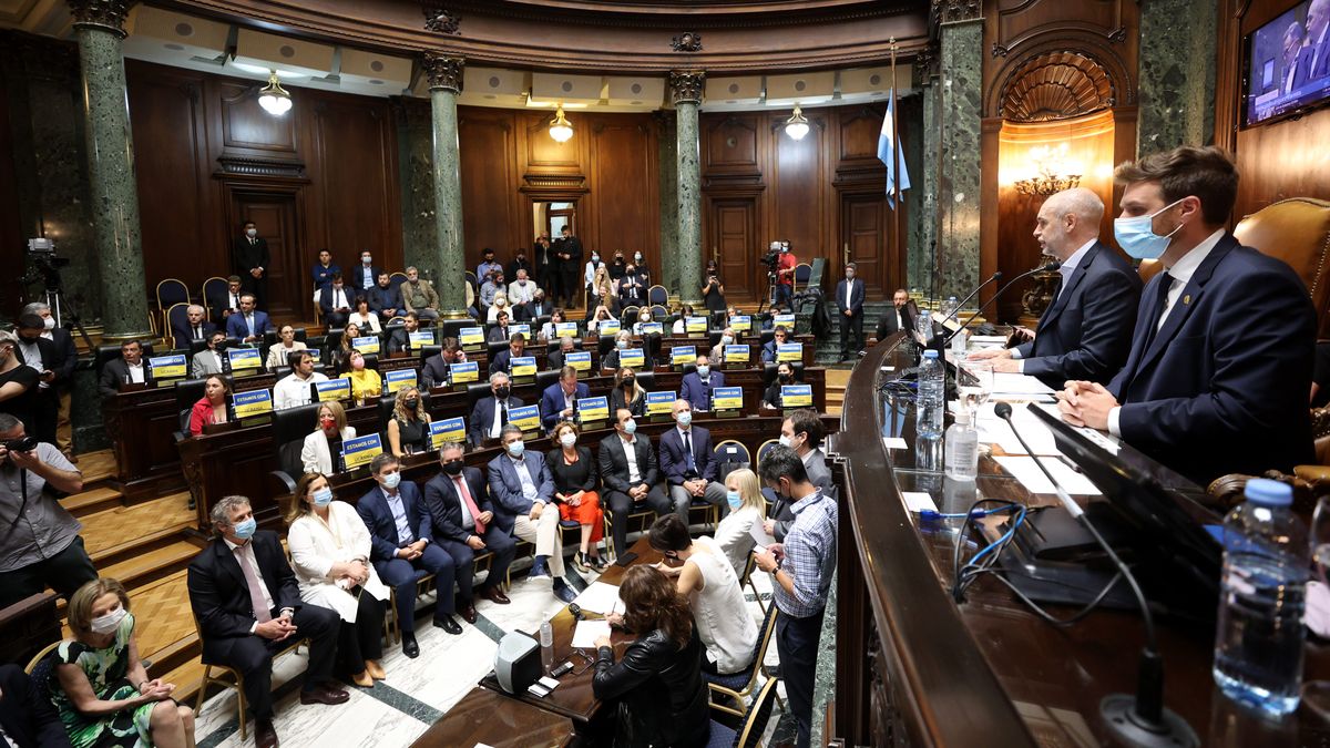 Rodríguez Larreta en la apertura de las sesiones ordinarias de la Legislatura.
