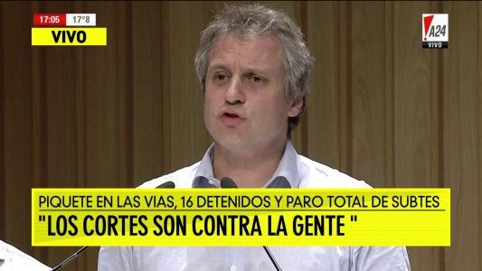 Piquete en las vías: “Los cortes son contra la gente”