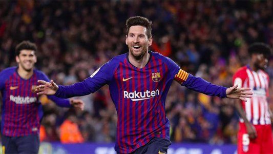 Barcelona le ganó a Atlético de Madrid en los últimos cinco minutos y sentenció la Liga con otro récord de Messi