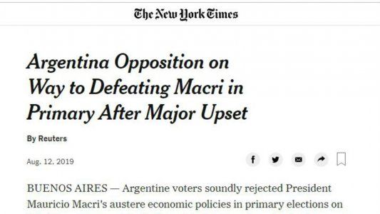 La reacción de los principales medios del mundo frente a la amplia victoria de Alberto Fernández