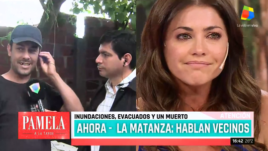 Pamela David se quebró al hablar sobre las inundaciones en La Matanza