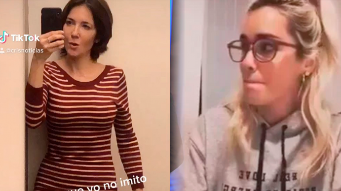 Cristina Pérez le devolvió la gentileza a Lali Espósito y la imitó en un TikTok