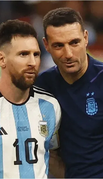 La categórica definición de Scaloni tras los tres goles de Messi: Hasta que él quiera va a ser el mejor