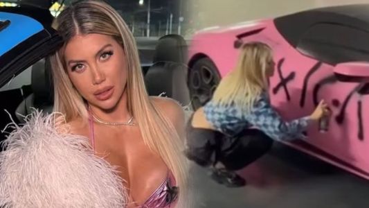 Cuánto cuesta el auto que Wanda Nara vandalizó para su nueva canción
