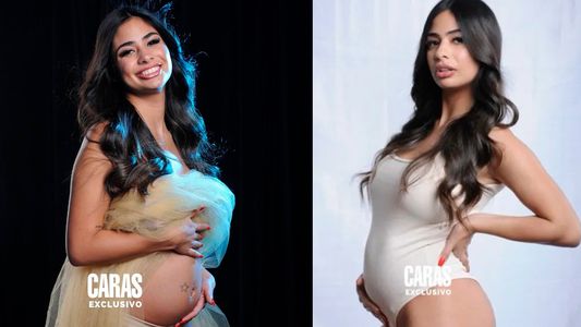 El detalle que llamó la atención en las fotos de Daniela Celis embarazada