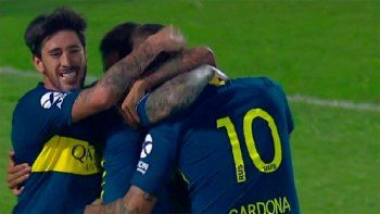Boca le gana 1-0 a San Martín de Tucumán con este gol de Cardona
