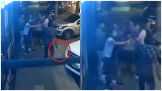 Video: intentaron abandonar a un cachorro en una veterinaria y terminaron a los machetazos