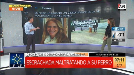 Viral: escracharon a una mujer cuando maltrataba a su perro en plena Av. Callao