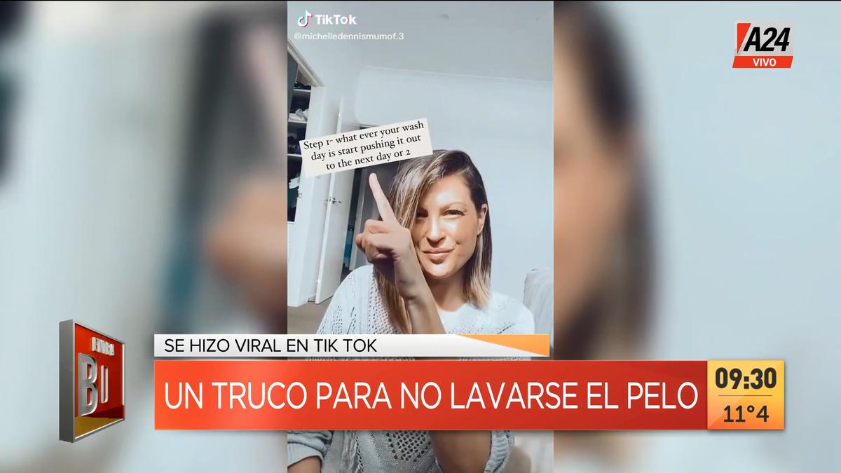 ¿Podrías estar sin lavarte el pelo durante 8 semanas? (Captura de Tv)