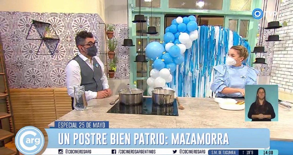 Estrellas de la música festejaron el Día de la Patria con un emocionante Himno en Cocineros Argentinos