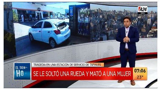 Tragedia en Tapiales: se soltó una rueda de un camión y murió una mujer